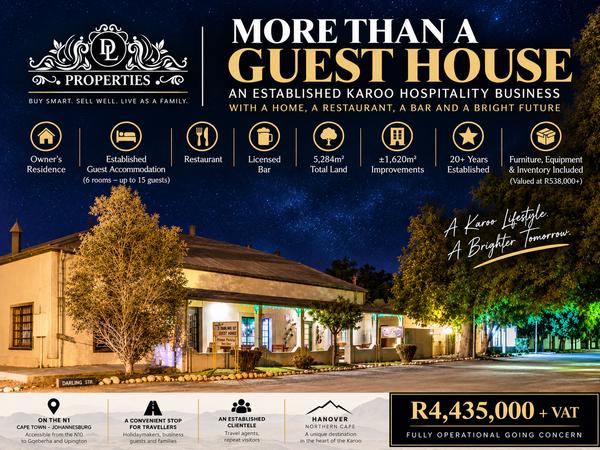 Guest House For Sale in Hanover, Hanover